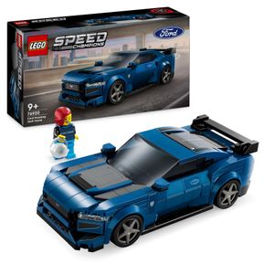 LEGO Speed Champions Ford Mustang Dark Horse Sportwagen, Auto-Spielzeug mit Minifigur zum Bauen, Spielen und Ausstellen für Kinder, Geschenk für Jungs, Mädchen und Autofans ab 9 Jahren 76920