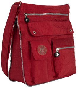 Bag Street Damentasche Umhängetasche Handtasche Schultertasche 2221 Rot