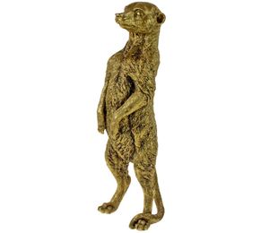 Voss Erdmännchen Eddy 46 cm gold Poly Figur Tier Dekoration