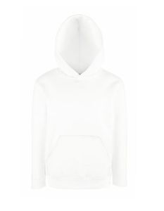 F421NK - Fruit of the Loom Kids´ Classic Hooded Sweat White    164
