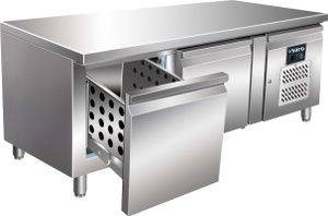 SARO Unterbaukühltisch mit 2 Schubladen, Modell UGN 2100 TN-2S