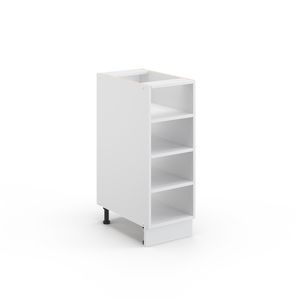 Livinity® Küchenregal Fame-Line, 30 cm ohne Arbeitsplatte, Weiß/Weiß