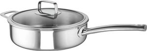 Schulte-Ufer Skagen SU-9556-926-28 Sauteuse inkl. Deckel, Edelstahl, 28 cm Durchmesser, Induktionsherd-geeignet