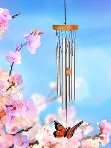 Woodstock Klangspiel Monarch Butterfly Chime - Monarchfalter, Schmetterling, Handbemalt Woodstock Klangspiel Monarch Butterfly Chime - Monarchfalter, Schmetterling, Handbemalt