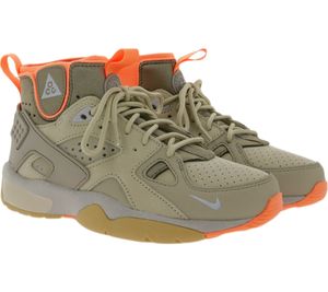 NIKE ACG Air Mowabb Damen Mid-Cut-Sneaker belastbarer Wander-Schuhe mit Nubuk-Leder Khaki/Orange, Größe:36