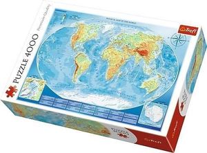 Trefl 45007 Große Physische Weltkarte 4000 Teile Puzzle
