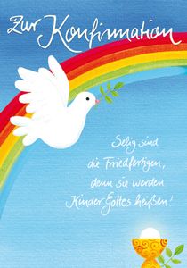 Konfirmation  Glückwunschkarte im Format 115 x 17cm mit Umschlag
