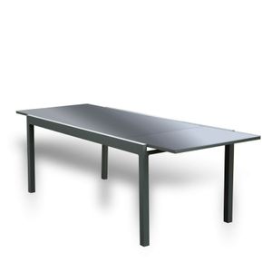 HOME DELUXE - Gartentisch SOL - schnell ausziehbar 180 - 240 cm, aus Aluminium