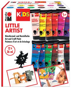 Marabu KiDS Bastelfarbe Little Artist 36 ml 12er Set