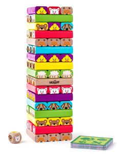 Woody Sammy's Tower mit Tieren - Spiel
