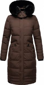 Navahoo Damen Winterjacke Langer Parka Warm Stepp Mantel Kapuze Fahmiyaa Dark Choco Gr. 46 - XXXL Navahoo Damen Winterjacke Langer Parka Warm Stepp Mantel Kapuze Fahmiyaa Dark Choco Gr. 46 - XXXL