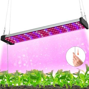 192 LED Pflanzenlampe Vollspektrum Grow Lampe Zimmerpflanzen Wachstumslampe Pflanzenlicht mit Zugkette Schalter, 50cm