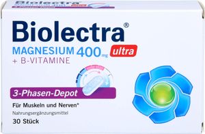 Biolectra Magnézium 400 mg ultra 3-Phase-Depot 30 St