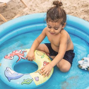Swim Essentials Pool-Set Meerestiere mit Schwimmring und Wasserball