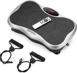 Vibrační trenažér Gymtek® s vibrační deskou - do 180 kg - 5 tréninkových programů, 99 úrovní - 2 rozšiřující pásy - Bluetooth, dálkové ovládání, LCD, reproduktor Vibrační trenažér Gymtek® s vibrační deskou - do 180 kg - 5 tréninkových programů, 99 úrovní - 2 rozšiřující pásy - Bluetooth, dálkové ovládání, LCD, reproduktor