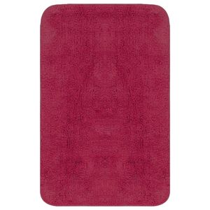 vidaXL Badematten-Set 2-tlg. Stoff Fuchsia