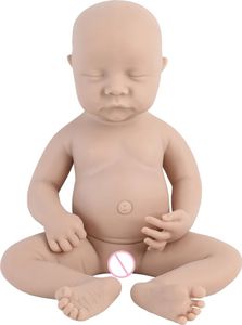 Silikonowa lalka reborn, realistyczna tekstura, opcje unisex, chłopiec 43 cm (16,92 cala)