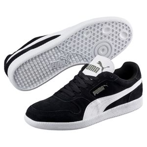 Puma Icra Suede Sneaker Unisex Football Trainer Shoe Men Women Black White 44