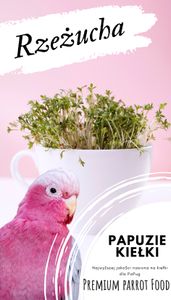 Premium Papageienfutter - Kresse - Sprossensamen - Für Papageien 50G