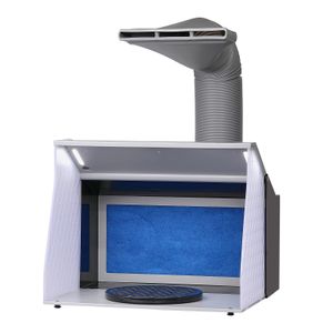 VEVOR Airbrush Spritzkabinen Bausatz 405 x 330 x 355 m, Tragabre Airbrush-Absauganlage, Airbrush Spritzkabine Absauganlage 5,2 m³/min mit  Doppelte Lüfter für Airbrush Modellbau, Lackierarbeiten usw.