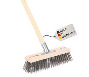 BawiTec Spezial Stahldrahtbesen Stahlbesen 30cm Drahtbesen Stiel 160cm Stahl-Besen