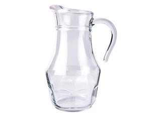 Wasserkrug aus Glas mit Deckel Wasserkaraffe Glaskanne Saftkrug 1,8 l