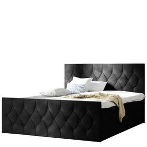 Mirjan24 Boxspringbett Loloz Lux, Doppelbett mit Bettkasten und Matratze, Ehebett (Farbe: Mikrofaza 0015, Größe: 200x200 cm)