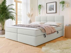 Americká manželská postel 160x200 ZENDER - smetanová + topper ZDARMA