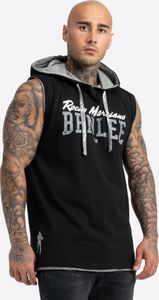 Pánské tričko bez rukávů s kapucí regular fit EPPERSON Black S BENLEE