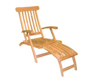 LEX Deck Chair aus Teakholz, 60 x 93 x 150 cm