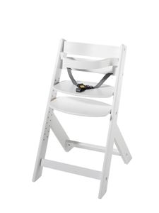 Schardt - Domino Treppenhochstuhl - aus massivem Buchenholz - weiß lackiert