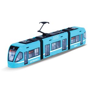 Moderne Straßenbahn DPO Ostrava blau 47 cm