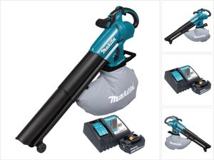 Makita DUB 187 RF Akku Laubbläser und Laubsauger 18 V Brushless + 1x Akku 3,0 Ah + Ladegerät