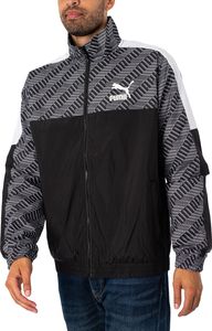 Puma Leichte Jacke mit T7-Logoeinsatz, Schwarz M Puma Leichte Jacke mit T7-Logoeinsatz, Schwarz M