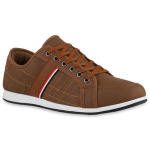 VAN HILL Herren Sneaker Low Bequeme Schnürer Schuhe 840515, Farbe: Hellbraun, Größe: 42 VAN HILL Herren Sneaker Low Bequeme Schnürer Schuhe 840515, Farbe: Hellbraun, Größe: 42
