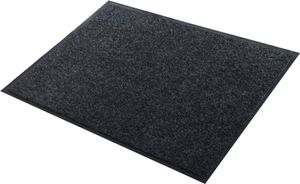 Homeline Schmutzfangmatte Fußmatte 120 x 80 cm schwarz gummierte Rückseite