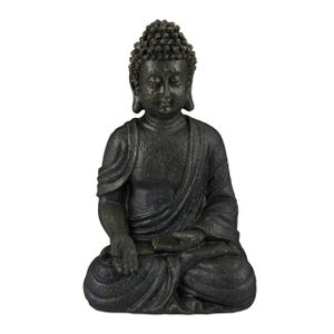 relaxdays Buddha Figur sitzend 30 cm