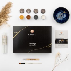 Kintsugi Repair Set: Deluxe Box - Zlato, striebro a meď -based - Bezpečné pre potraviny - Najkompletnejšia a najodolnejšia sada