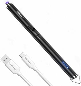 Elektro Feuerzeug Lichtbogen LED Anzeige Winddicht Flammenlos Stabfeuerzeug USB