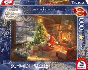 Puzzle 1000 PQ Przesyłka od Świętego Mikołaja T. Kinkade 108132