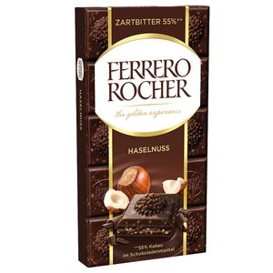 Ferrero Rocher Tafel Zartbitterschokolade mit Haselnüssen 90g