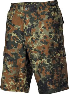 Spodenki MFH US Bermuda, BDU, z kieszeniami bocznymi, flecktarn