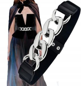 Gürtel - Eleganter Damengürtel - Stilvolle Metallschnalle - Flexibel Dehnbar - Trendiges Accessoire - 68 cm Gesamtlänge