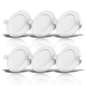 6x LED Einbauspots Bad Strahler Einbauleuchten weiß dimmbar Deckenspots IP44