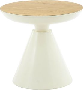 HowHomely | Couchtisch Beistelltisch Dekotisch Wohnzimmertisch creme Design Deko