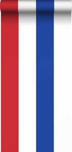 ESTAhome Tapete Streifen Rot, Weiß und Blau - 115875 - 53 cm x 10,05 m