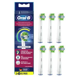 Oral-B Aufsteckbürsten - Tiefenreinigung Clean Maximizer - 6er Pack - weiß