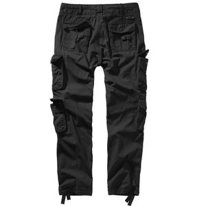 Brandit - Pure Slim Fit Trouser 1016-2 black Vintage Hose Cargo schmales Bein Größe S