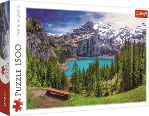 TREFL Puzzle Jezero Oeschinen, Alpy 1500 dílků