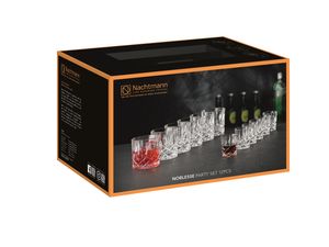 Nachtmann Noblesse Partyset 12er Set mit Longdrinkglas/Tumbler und Shotglas 102390